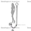 Anal Hook dilatador anal metalico con 1 bola